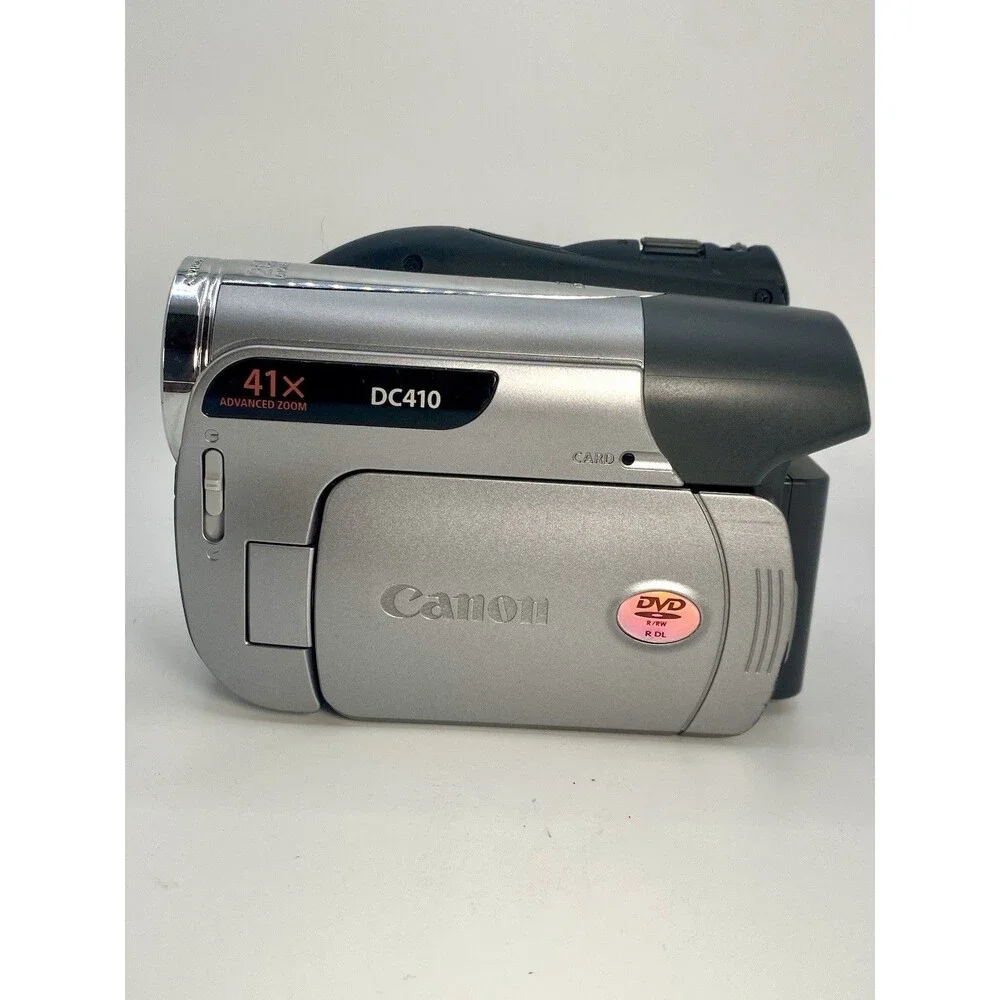 Canon DC410 Mini DVD Camcorder Video Camera LCD Screen 41x Zoom Works W/battery